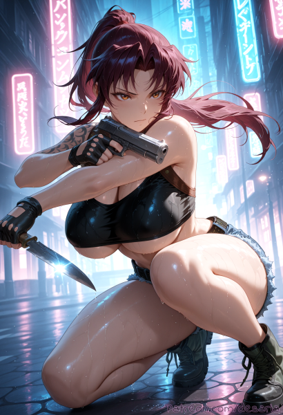 Revy from Black Lagoon - custom mouse pad