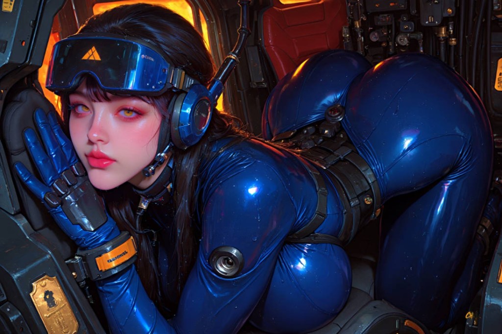 Sexy Anime Android Sci-Fi Mouse Pad